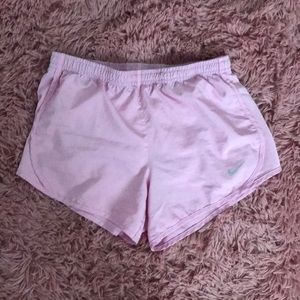 Nike dri fit pink shorts girls size M